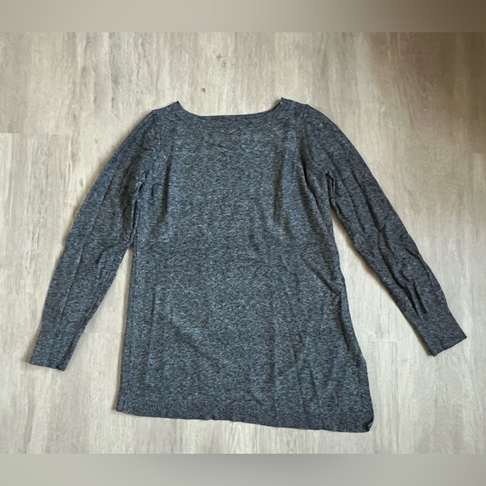 Banana Republic Asymmetrical Charcoal Sweater Small